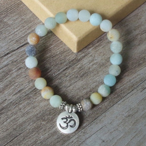 BUDDHA CHARM BEADED MEDITATION YOGA BRACELET GOOD - Picture 4 of 5